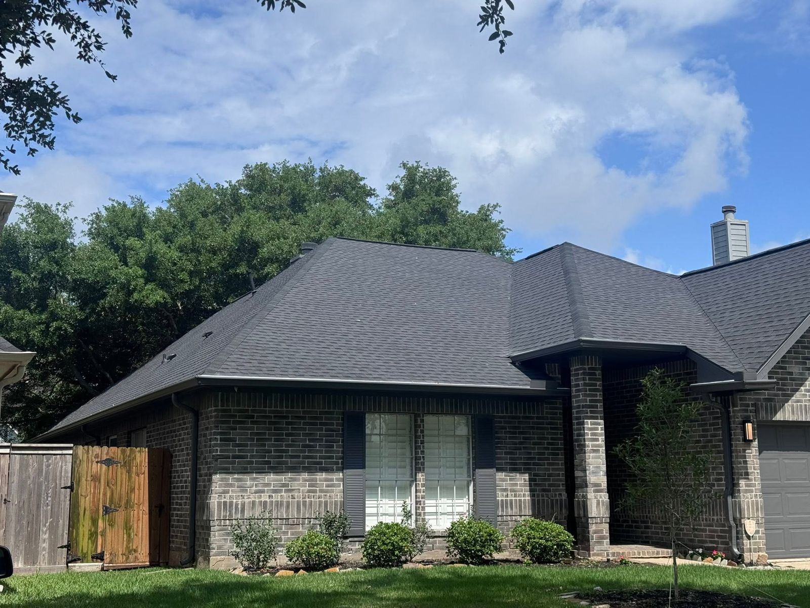 Brick home exterior